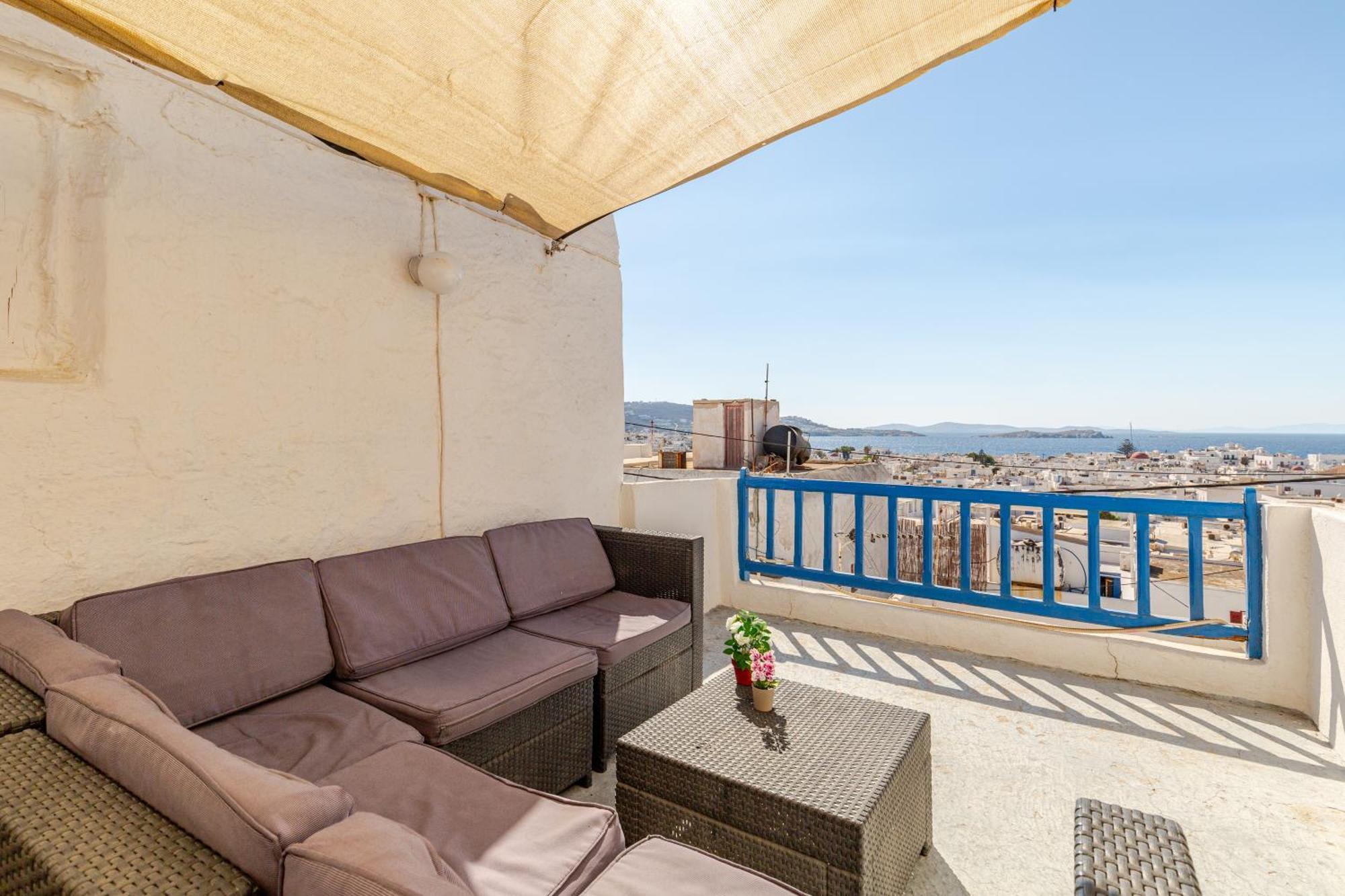 Elenitas Town House With Veranda And Sea View Mykonos Town 外观 照片