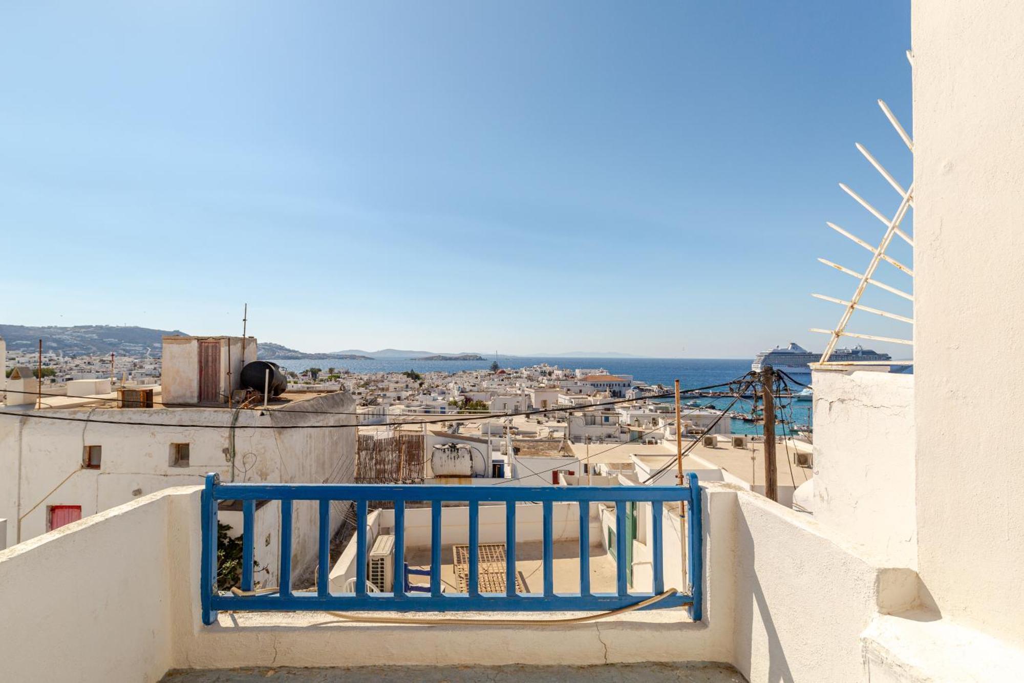 Elenitas Town House With Veranda And Sea View Mykonos Town 外观 照片