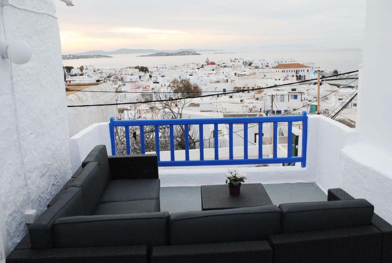 Elenitas Town House With Veranda And Sea View Mykonos Town 外观 照片